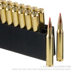 20 Rounds of .270 Win Ammo by Hornady American Whitetail Tipped - 130gr SST