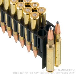 20 Rounds of 30-06 Springfield Ammo by Fiocchi - 150gr PSP