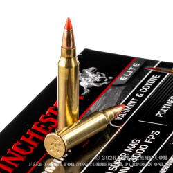 500 Rounds of .17 WSM Ammo by Winchester Varmint HV - 20gr Polymer Tipped