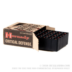 25 Rounds of .25 ACP Ammo by Hornady Critical Defense - 35gr FTX
