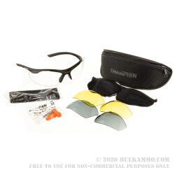 Champion Ballistic Eyes & Ears Combo - 1 Pair - Clear/Smoke/Yellow Champion Ballistic Eyes & Ears Combo - 1 Pair - Clear/Smoke/Yellow