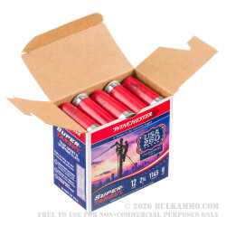 250 Rounds of 12ga Ammo by Winchester - 1 1/8 ounce #8 shot