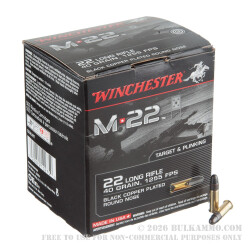 1000 Rounds of .22 LR Ammo by Winchester - 40gr CPRN