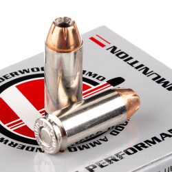 20 Rounds of 10mm Ammo by Underwood - 135gr JHP