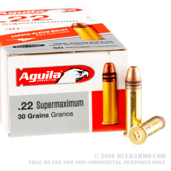 500 Rounds of .22 LR Ammo by Aguila - 30gr CPRN 500 Rounds of .22 LR Ammo by Aguila - 30gr CPRN