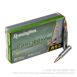 200 Rounds of 7mm Backcountry Ammo by Remington Core-Lokt Tipped - 175gr Polymer Tip