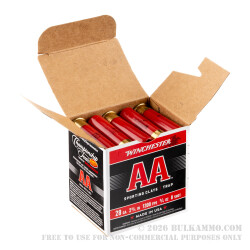 250 Rounds of 28ga Ammo by Winchester AA - 3/4 ounce #8 shot