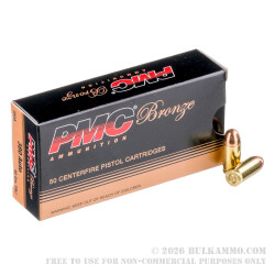 1000 Rounds of .380 ACP Ammo by PMC - 90gr FMJ 1000 Rounds of .380 ACP Ammo by PMC - 90gr FMJ