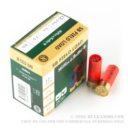 25 Rounds of 12ga 2-3/4" Ammo by Sellier & Bellot - 1 ounce #7 1/2 shot 25 Rounds of 12ga 2-3/4" Ammo by Sellier & Bellot - 1 ounce #7 1/2 shot