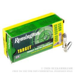 50 Rounds of .38 Spl Ammo by Remington - 158gr Lead Round Nose