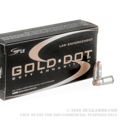 1000 Rounds of .357 SIG Ammo by Speer LE Gold Dot - 125gr HP 1000 Rounds of .357 SIG Ammo by Speer LE Gold Dot - 125gr HP