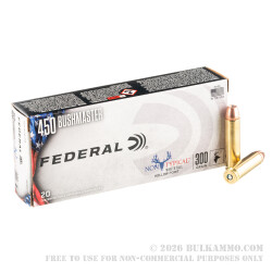 200 Rounds of .450 Bushmaster Ammo by Federal Non-Typical - 300gr JHP 200 Rounds of .450 Bushmaster Ammo by Federal Non-Typical - 300gr JHP