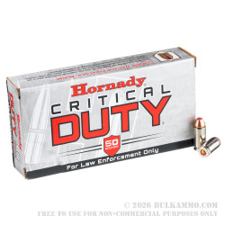 500 Rounds of .40 S&W Ammo by Hornady - 175gr JHP 500 Rounds of .40 S&W Ammo by Hornady - 175gr JHP