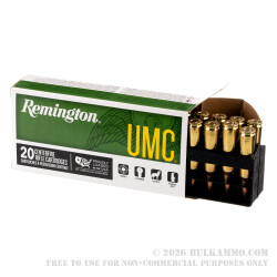 20 Rounds of .22-250 Rem Ammo by Remington - 50gr JHP