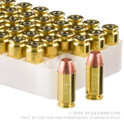 50 Rounds of .40 S&W Ammo by Remington Range - 180gr FMJ