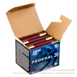 25 Rounds of .410 Ammo by Federal Game-Shok - 3" 11/16 ounce #5 shot