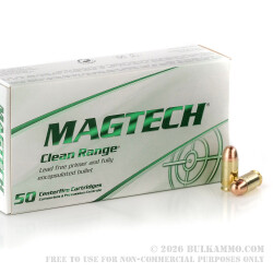 50 Rounds of .380 ACP Ammo by Magtech - 95gr FEB