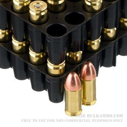 100 Rounds of 9mm Ammo by Blazer Brass - 115gr FMJ