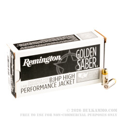 500 Rounds of .380 ACP Ammo by Remington Golden Saber - 102gr BJHP