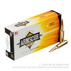 200 Rounds of 6.5 Creedmoor Ammo by Armscor USA - 143gr ELD-X