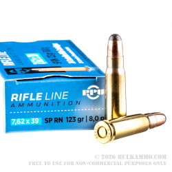 1000 Rounds of 7.62x39mm Ammo by Prvi Partizan - 123gr SP 1000 Rounds of 7.62x39mm Ammo by Prvi Partizan - 123gr SP