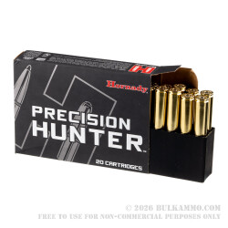 20 Rounds of .338 Lapua Ammo by Hornady Precision Hunter - 270gr ELD-X