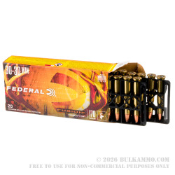 200 Rounds of 30-30 Win Ammo by Federal - 170gr Fusion
