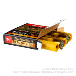 5 Rounds of 20ga Ammo by Winchester Copper Impact - 3/4 ounce Tipped Copper Sabot Slug