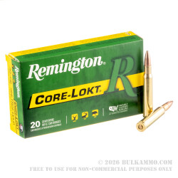 200 Rounds of 30-06 Springfield Ammo by Remington - 180gr PSP