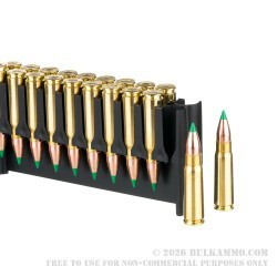 20 Rounds of 7.62x39 Ammo by Nosler - 123gr Ballistic Tip