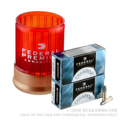 100 Rounds of .22 LR Ammo with a Can Cooler by Federal - 40gr LRN 100 Rounds of .22 LR Ammo with a Can Cooler by Federal - 40gr LRN