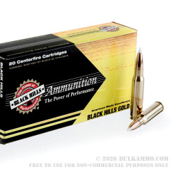 20 Rounds of .308 Win Ammo by Black Hills Gold Ammunition - 180gr Polymer Tipped 20 Rounds of .308 Win Ammo by Black Hills Gold Ammunition - 180gr Polymer Tipped