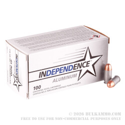 500 Rounds of .45 ACP Ammo by Independence (Aluminum) - 230gr FMJ