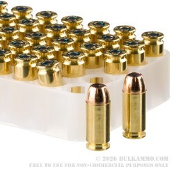 50 Rounds of .40 S&W Ammo by Federal Punch - 165gr JHP