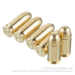 250 Rounds of .45 ACP Ammo by American Quality Ammunition - 230gr FMJ