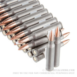 100 Rounds of .223 Ammo by Tula - 62 Grain FMJ 100 Rounds of .223 Ammo by Tula - 62 Grain FMJ