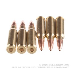 20 Rounds of .308 Win Ammo by Nosler Match Grade - 168gr HPBT