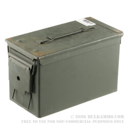 1 Surplus Good Condition Mil-Spec 50 Cal M2A1 Green Ammo Can 1 Surplus Good Condition Mil-Spec 50 Cal M2A1 Green Ammo Can