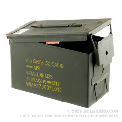 1 Surplus Good Condition Mil-Spec 50 Cal M2A1 Green Ammo Can 1 Surplus Good Condition Mil-Spec 50 Cal M2A1 Green Ammo Can