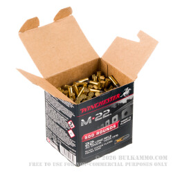 2000 Rounds of .22 LR Ammo by Winchester M22 - 40gr CPRN