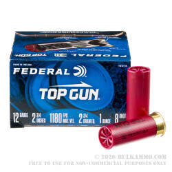 250 Rounds of 12ga Ammo by Federal - 1 ounce #8 shot
