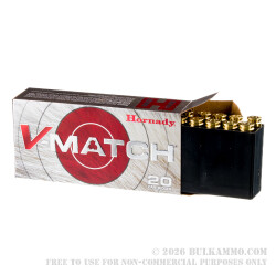 20 Rounds of 6mm ARC Ammo by Hornady V-Match - 80gr ELD-VT