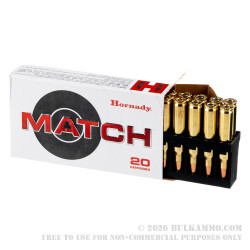 20 Rounds of .223 Ammo by Hornady - 73gr ELD Match