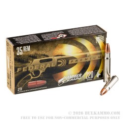 20 Rounds of .35 Remington Ammo by Federal HammerDown - 220gr Bonded SP