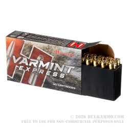 20 Rounds of .22-250 Ammo by Hornady Varmint Express - 50gr V-MAX