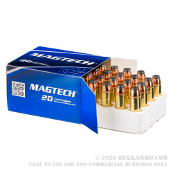 20 Rounds of .500 S&W Mag Ammo by Magtech - 325gr SJSP-Flat