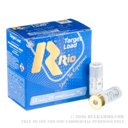 250 Rounds of 12ga Ammo by Rio Target Load Trap - 7/8 ounce #8 shot