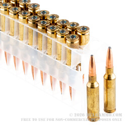 20 Rounds of 6.5 Creedmoor Ammo by Federal Power-Shok - 140gr JSP