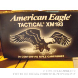 5.56x45 Federal XM193 Ammo In Stock 5.56x45 Federal XM193 Ammo In Stock