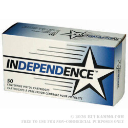38 Special 130gr FMJ Independence Ammo For Sale